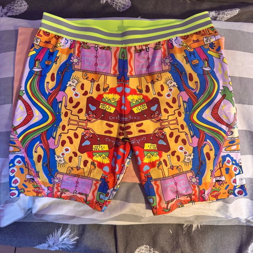 Set Elli’s and Christina’s collaboration bustier and biker leggings new, multicolor