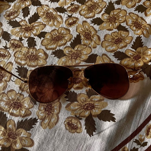 Ray Ban RB Aviator unisex sunglasses like new, beige