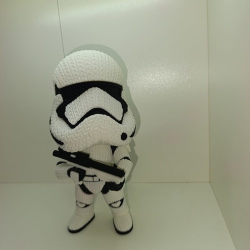 Star Wars Stormtrooper 3D Printed Knitted Style Figure 23cm new