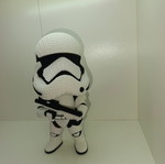 Star Wars Stormtrooper 3D εκτυπωμένη φιγούρα πλεκτού στυλ 23εκ καινούργιο