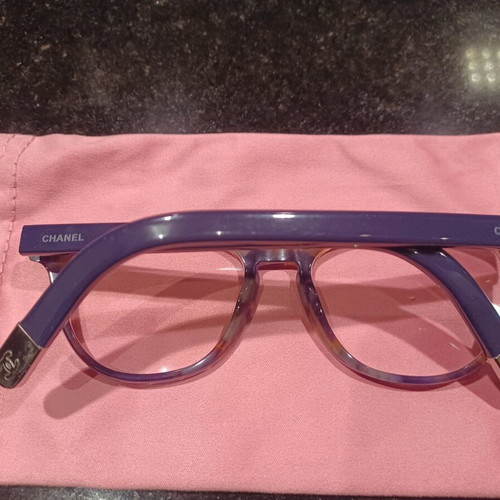 Chanel eyeglass frame new, tortoise imitation design