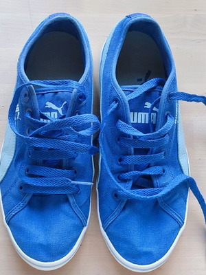 Πάνινα αθλητικά παπούτσια Puma 37 μεταχειρισμένα, μπλε