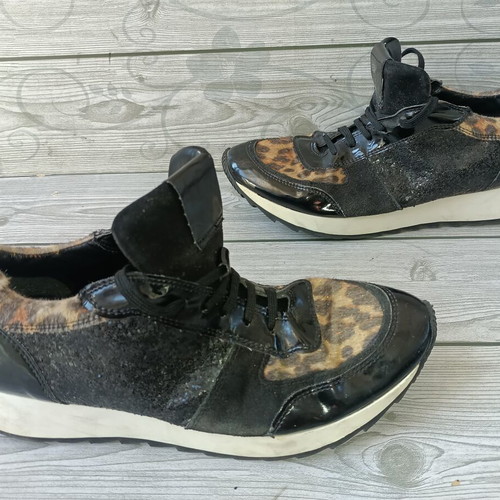 Mark Adam New York leather sneakers size 39 used, black