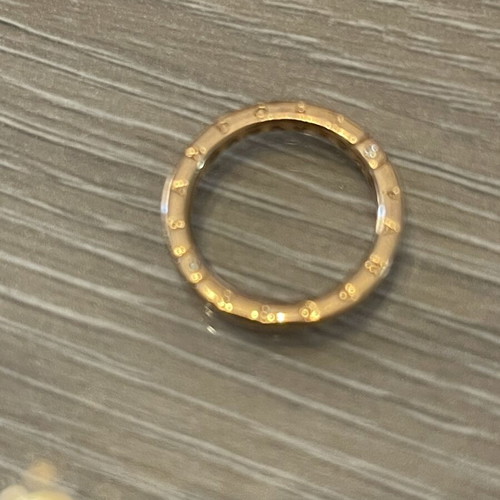 Pandora ring 925 silver gold plated used, size 52