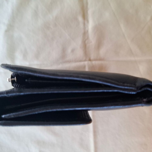 Bodenschatz leather wallet, black, genuine soft leather