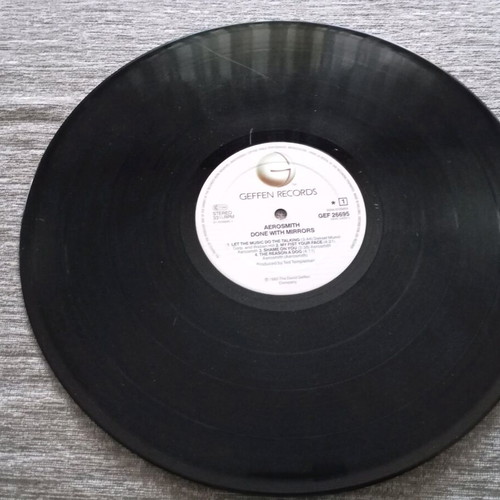 Aerosmith Done With Mirrors LP album like new, rock
