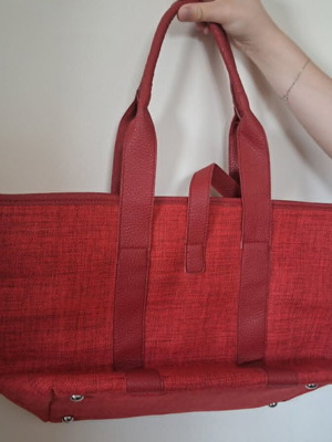 Modissimo red summer handbag new, canvas