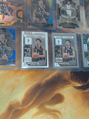 Victor Wembanyama Ultimate ASVEL EuroLeague Rookie Collection Lot 10 Cards like new