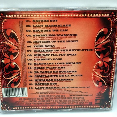 Moulin Rouge! Baz Luhrmann CD soundtrack like new