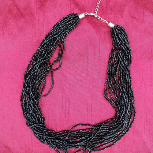 Necklace like new made of black beads