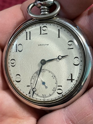 Ρολόι τσέπης Zenith Grand Prix Paris 1900 μεταχειρισμένο, ανδρικό, άσπρο