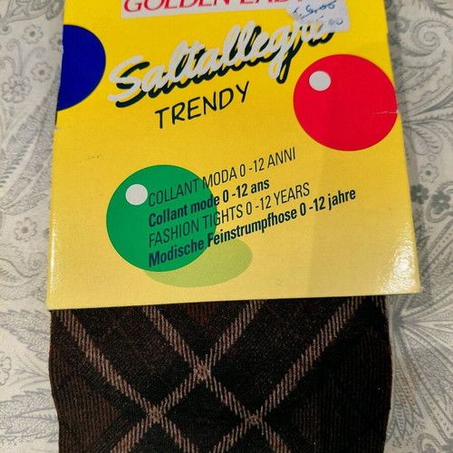 Golden Lady children's tights No 2-4 new, beige and brown, pack of 3