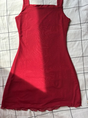 Shein elegant short dress red size M like new