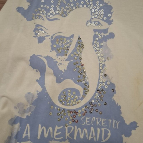 Mexx sleeveless girls' top used with sequin mermaid design
