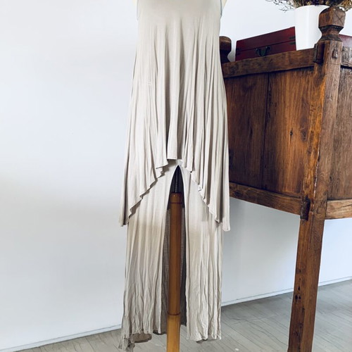 Asymmetric dress Stelios Koudounaris used, black and beige, size S