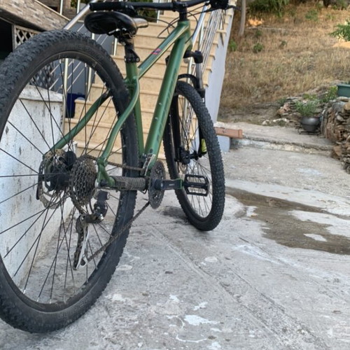 Merida mountain bike used with disc brakes and front suspension