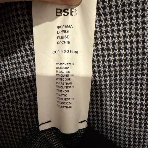 BSB Mini Dress like new, size S/M, black and gray