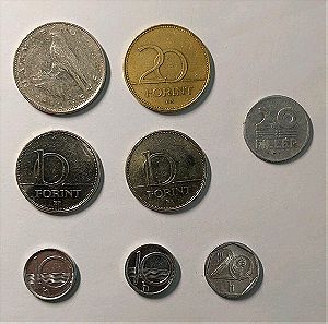 8 νομίσματα Ουγγαρίας,τιμή πακέτο.
