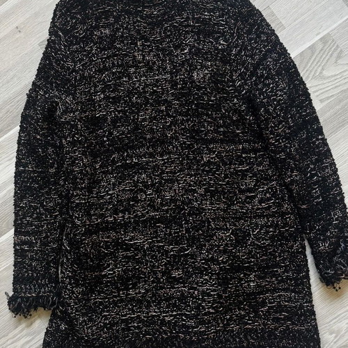 M Missoni Lurex Knit Coat Jacket New Size Small Black