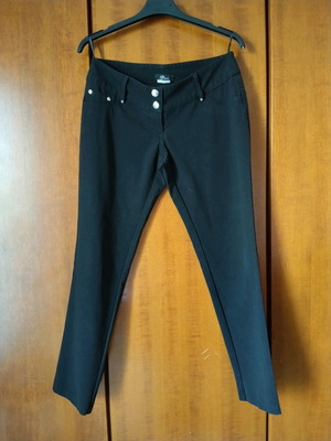 Thesis black straight-leg pants S like new