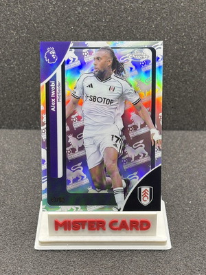 Topps Chrome Premier League Alex Iwobi Refractor Retrofractor card like new