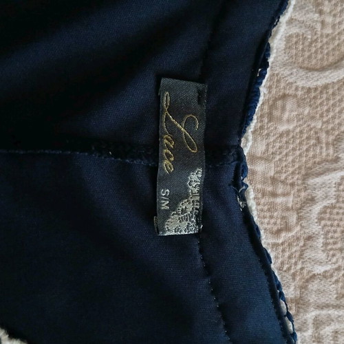 Lace dress dark blue like new, size S/M