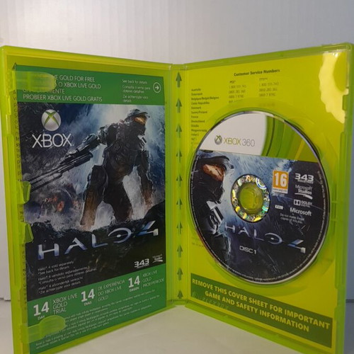 Halo 4 Xbox 360 game, English edition, complete with booklet and 2 discs