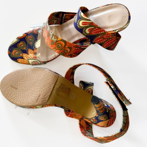 Shein colorful sandals with 10 cm heel new, size 37