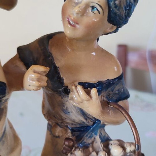 Vintage Italian Capodimonte statue signed F. Merli