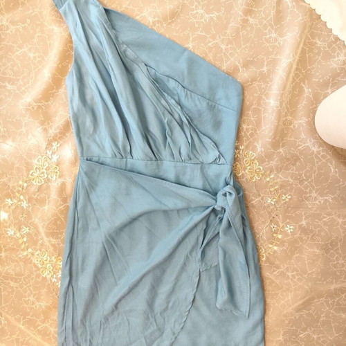 Blue dress like new, size S / 36 / 8, 100% polyester