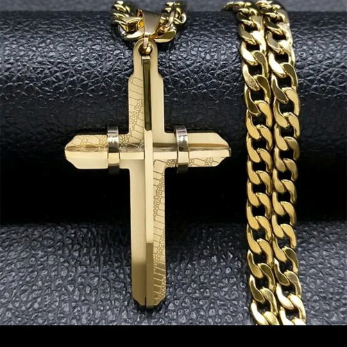 Stavros necklace made of stainless steel new