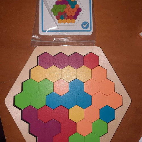 Board games used, pack with puzzles and Montessori style