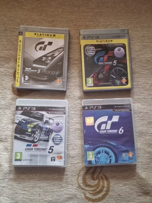 Gran Turismo 6, Gran Turismo 5 Academy Edition, Platinum and Prologue for PS3 like new