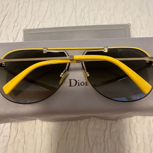 Dior women's sunglasses used with yellow frame