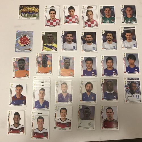 Panini World Cup 2014 stickers used, 29 different