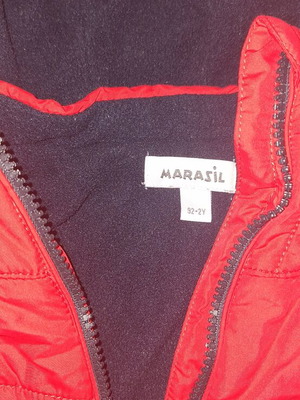 Marasil sleeveless jacket with hood for 2 years, 92 cm