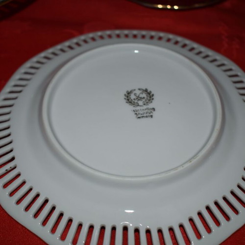 Winterling Bavaria dessert/dinner serving set like new (2 platters + 6 shallow plates) porcelain