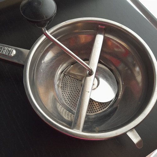 Retro MACINA LEGUM grain mill, stainless steel 18/8