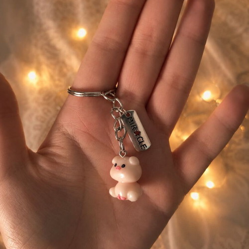 Cute Animal Companions Handmade Keychains with Inspirational Messages