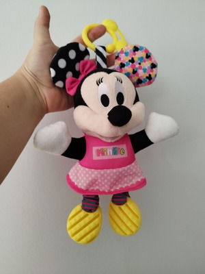 Baby Clementoni Βρεφικό Παιχνίδι Minnie Χνουδωτό-Κουδουνίστρα