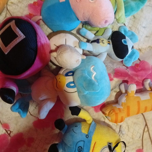Set of various plush toys mainly Pokémon
