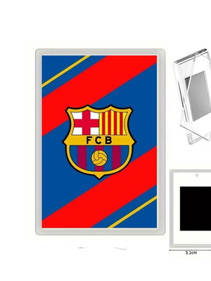 FC Barcelona μαγνήτες ψυγείου με διάφανες ακρυλικές κορνίζες, σετ 3