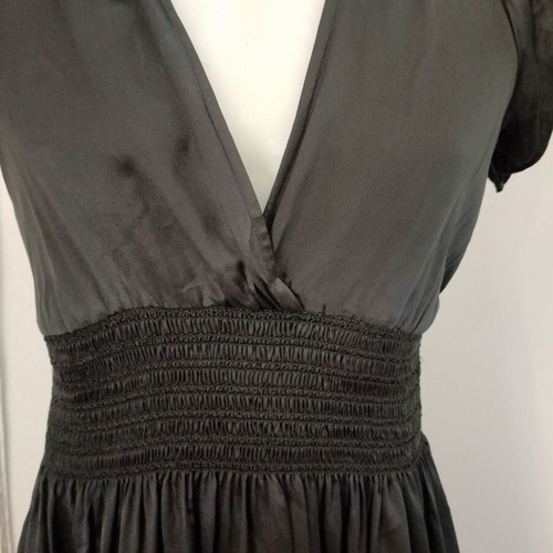 Pepe Jeans black satin dress like new, size M