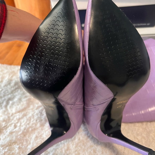 Envie Shoes knee-high boots new, purple, size 37