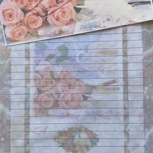 Letter set like new, rare scented pieces from abroad