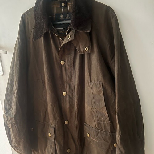 Barbour Ashby Wax Jacket Brown Size L like new