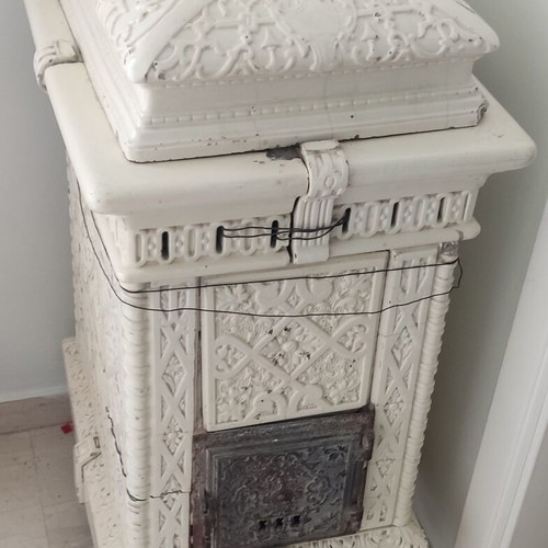 Antique porcelain stove