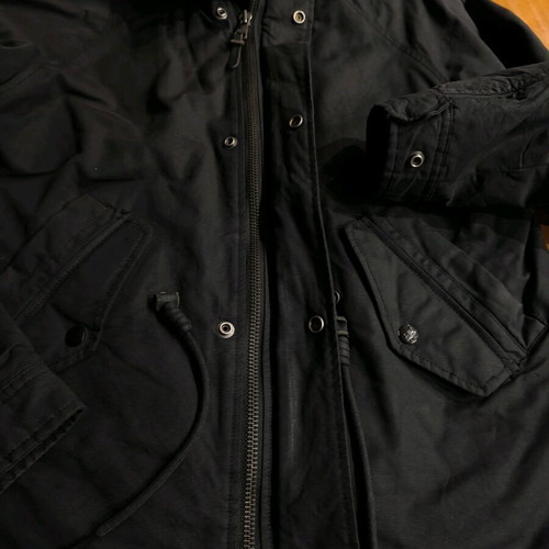 Lee men's parka size M black like new