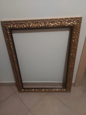 Ξύλινη αντίκα κορνίζα, 0,90×0,70 μ.
