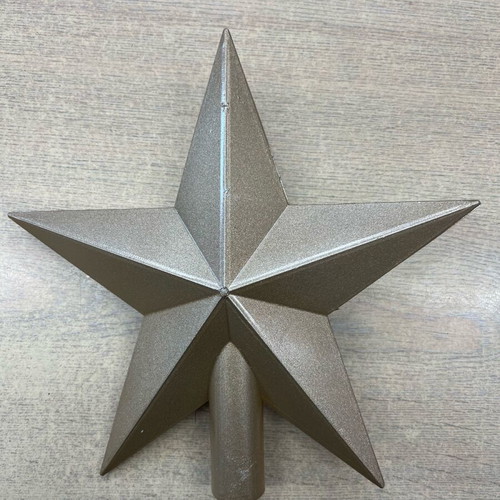Christmas star tree topper gold 23 cm new